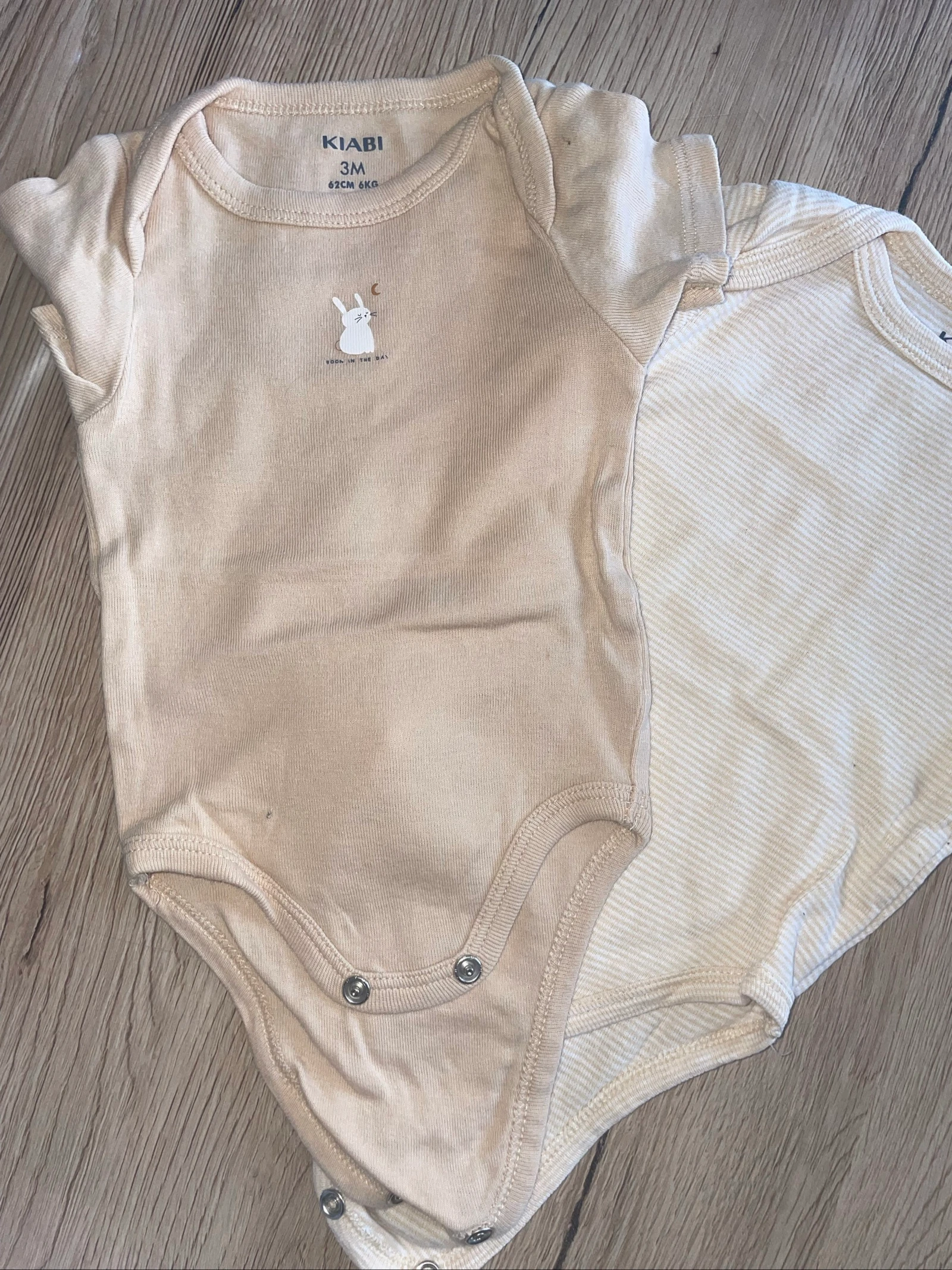 Lote de 3 bodies de manga corta de 3 meses 62cm Kiabi – photo 4
